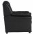 Fauteuil Lotas en PU noir COPY