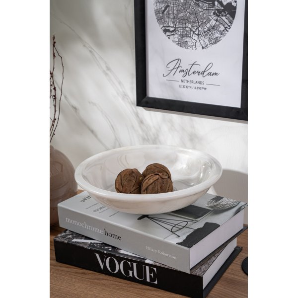 Skål i vit Thassosmarmor Skål i vit Thassosmarmor