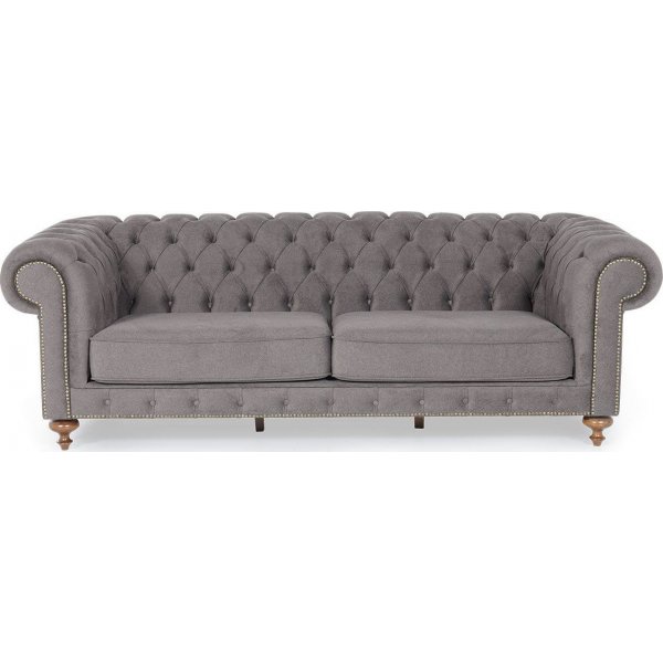 London 3-sits soffa - Grå London 3-sits soffa - Grå