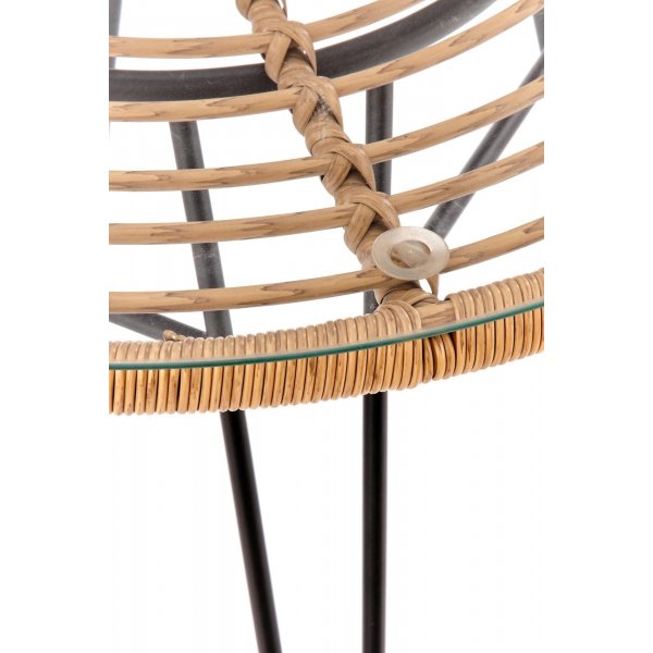 Falcon eettafel Ø79 cm - Rotan/zwart Falcon eettafel Ø79 cm - Rotan/zwart