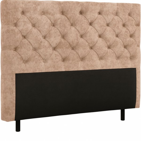 Presley snggavel med knappar 180 cm - Beige sammet