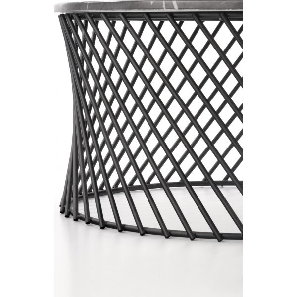 Table basse Kapitol Ø80 cm - Marbre gris/noir Table basse Kapitol Ø80 cm - Marbre gris/noir