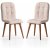 Lot de 2 chaises de salle  manger rtro - Crme