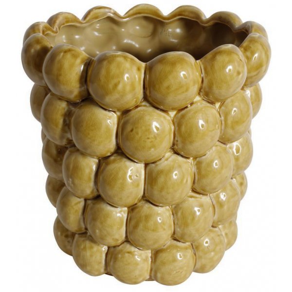 Vas Big Bouble H23 cm - Gul