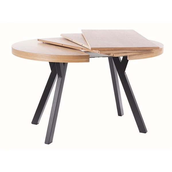 Table  manger Domingo 100-250 cm - Chne/noir