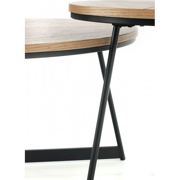 Table basse Polos Ø45 cm - Chêne/noir Table basse Polos Ø45 cm - Chêne/noir