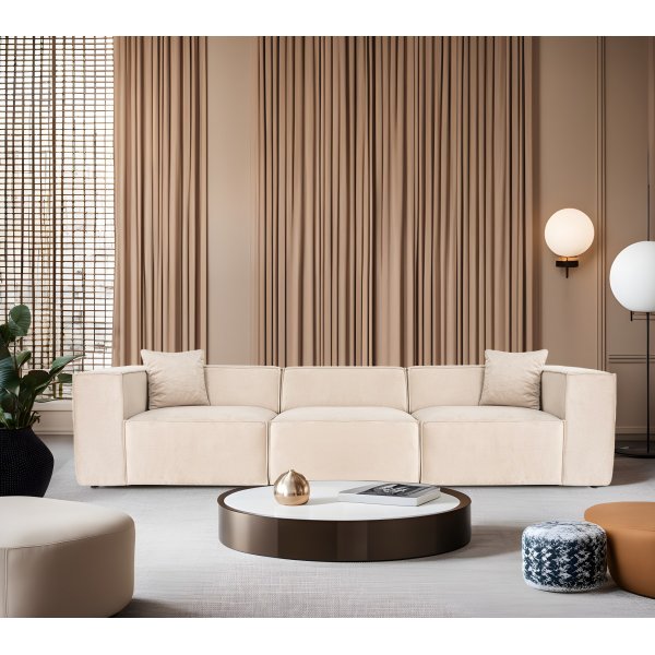 Lora 3-sits soffa - Cream Lora 3-sits soffa - Cream