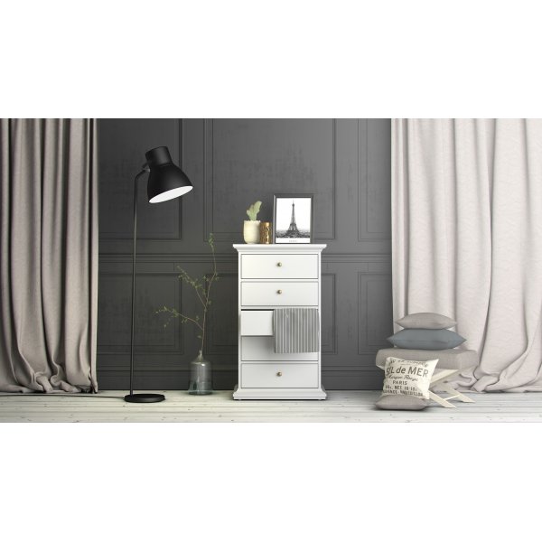 Paris ladekast met 5 lades - Wit Paris ladekast met 5 lades - Wit