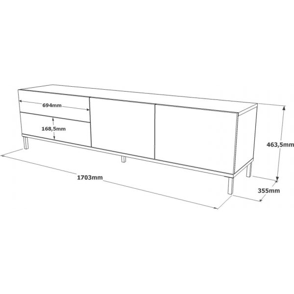 Banc multimdia Luvio 6 - Argent/noir