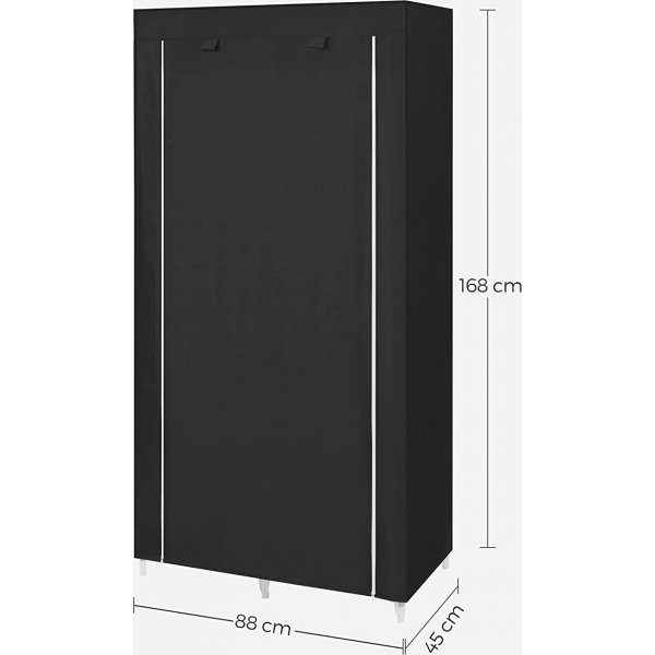 Armoire Katerina 88 x 168 cm - Noir