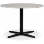 SOHO matbord 105 cm - Kryssfot / Grbeige marmor