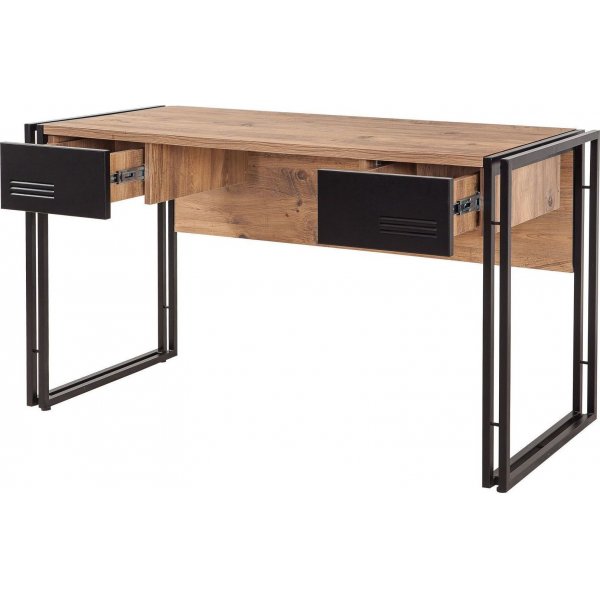 Cosmo Siesta skrivbord 139x60 cm - Furu/svart Cosmo Siesta skrivbord 139x60 cm - Furu/svart