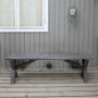 Scottsdale sittbnk 140 cm - Shabby Chic Gr + Textilskydd fr mbler