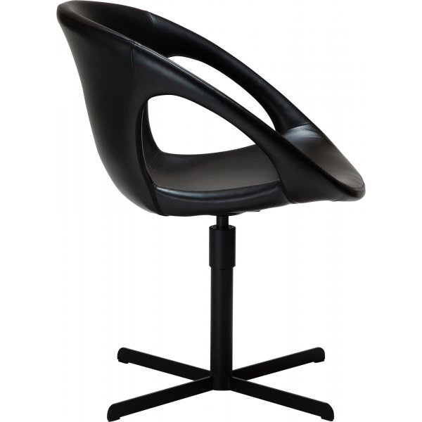 Chaise pivotante Carry - PU noir Chaise pivotante Carry - PU noir