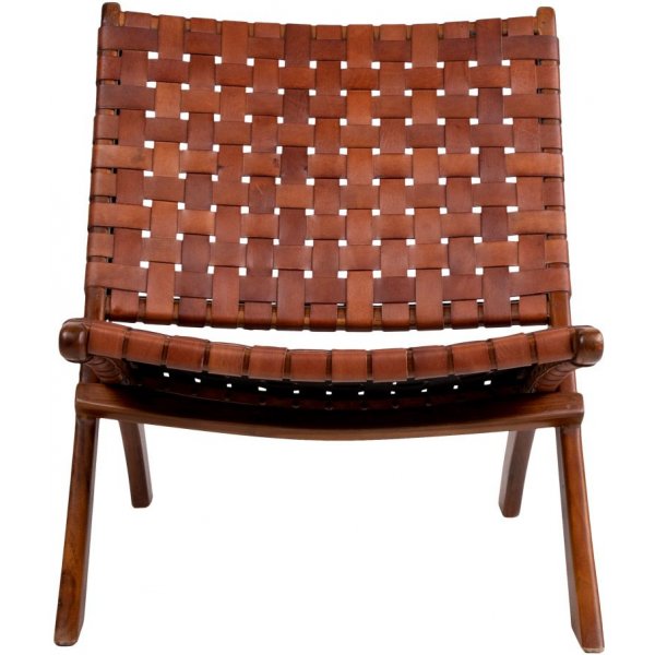 Fauteuil Perugia - Marron/teck Fauteuil Perugia - Marron/teck