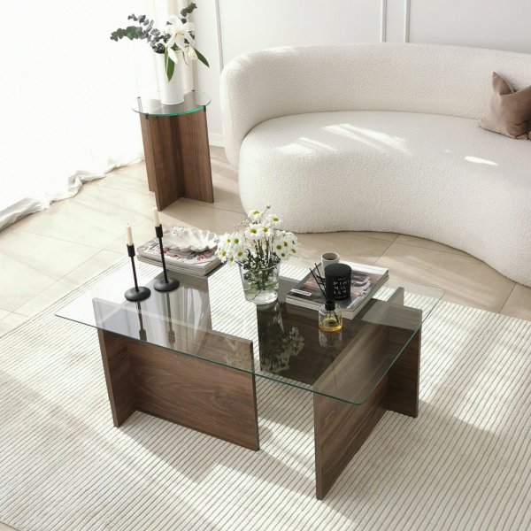 Table basse Escape 105x65 cm - Noyer Table basse Escape 105x65 cm - Noyer