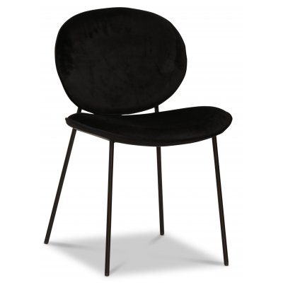 Rondo stol - Svart (Sammet)/svart
