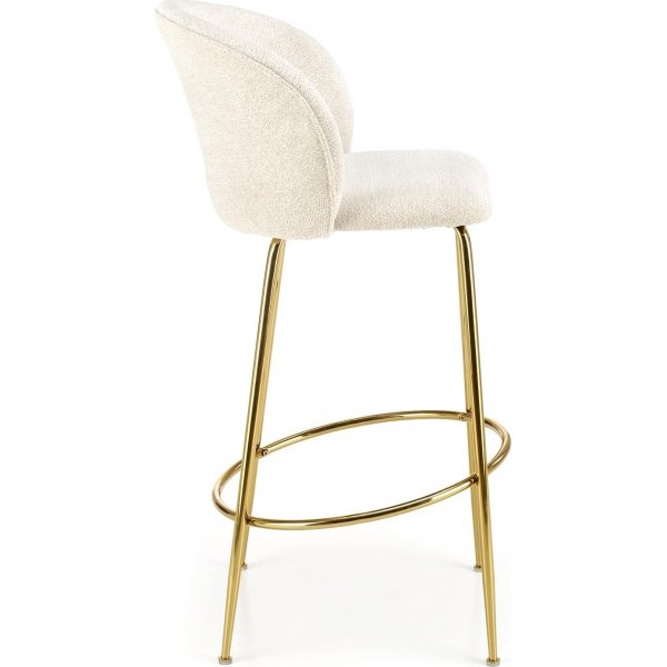 Tabouret de bar beige/dor