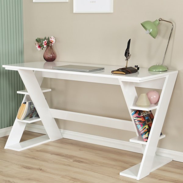 Lungo skrivbord 140 x 60 cm - Vit Lungo skrivbord 140 x 60 cm - Vit