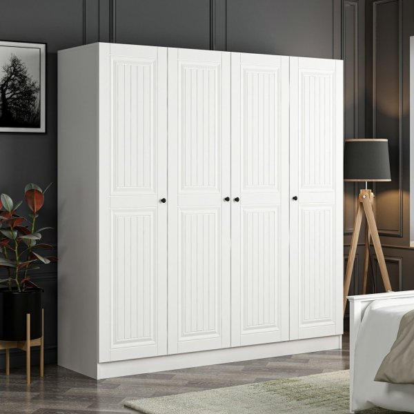 Armoire Capeto 180 cm - Blanc