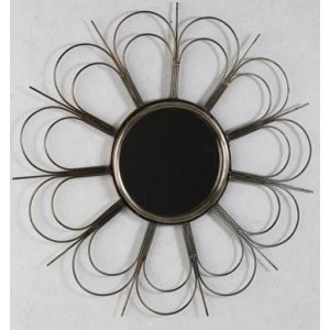 Flower spegel 65 cm - Antik mässing Flower spegel 65 cm - Antik mässing