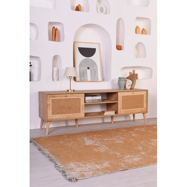 Banc multimédia Jota 180 cm - Chêne Banc multimédia Jota 180 cm - Chêne