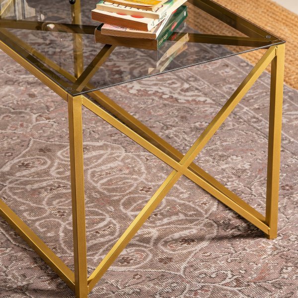 Iliomar soffbord 94 x 49 cm - Guld Iliomar soffbord 94 x 49 cm - Guld