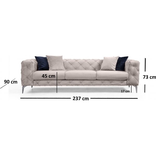 Como 3-zits - 237 cm Como 3-zits - 237 cm