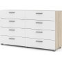 Pepe byr 140 x 40,4 x 82 cm - Ek/vit