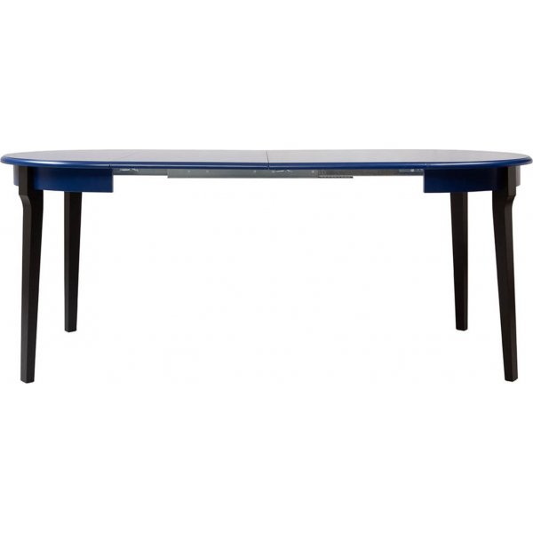 Lucan 2 tables à manger 95-195 x 95 cm - Bleu/noir Lucan 2 tables à manger 95-195 x 95 cm - Bleu/noir