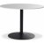 Plaza runt matbord �106 cm - Vit marmor/svart fot