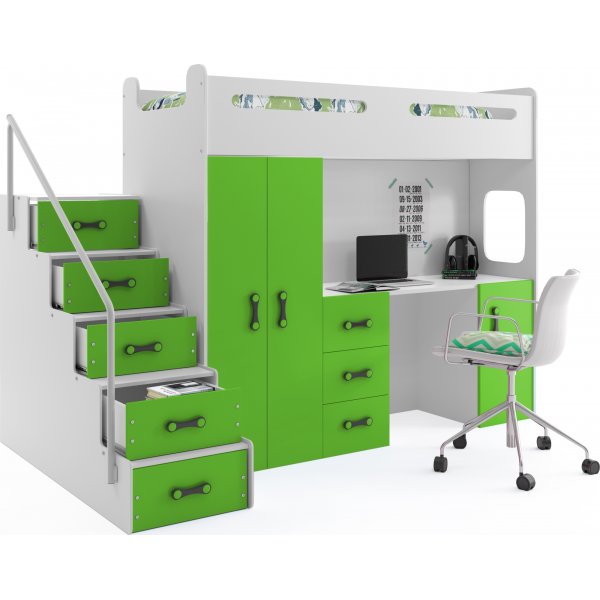 Max lofts�ng med skrivbord 80 x 200 cm - Valfri f�rg