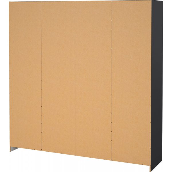 Sprint garderob med 4 drrar och 3 ldor - Gr