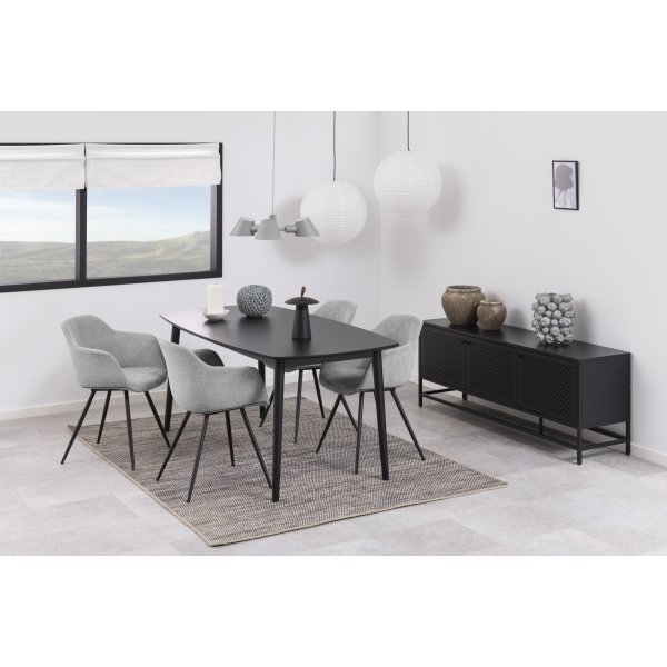 Buffet Newcastle 160 cm - Noir Buffet Newcastle 160 cm - Noir