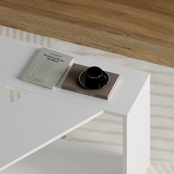 Trine soffbord 100 x 98 cm - Vit