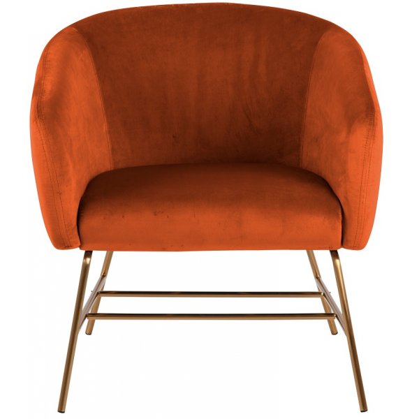 Ramsey fåtölj orange / mässing Ramsey fåtölj orange / mässing