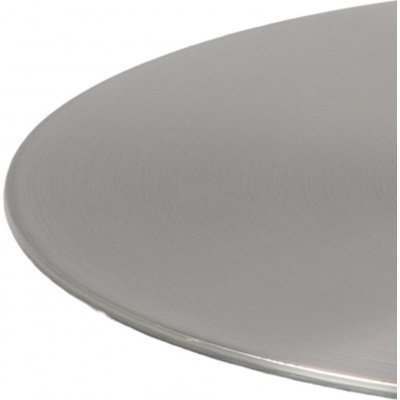 Corby matbord 105 cm - Vit/nickel