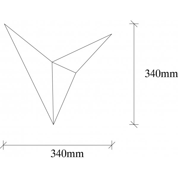 Vogel wandlamp 3203 - Vintage