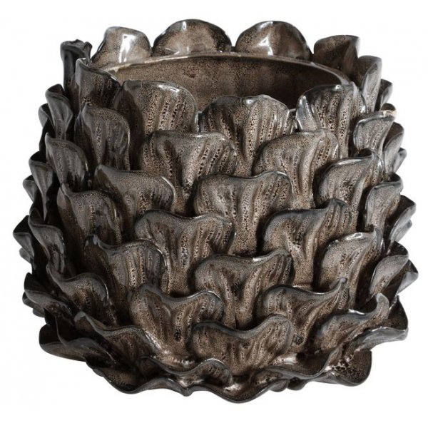 Vas Ester H16 cm - Brun/gr