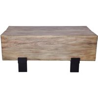 Wood Soffbord 110 x 62 cm - Naturligt trä/svart Wood Soffbord 110 x 62 cm - Naturligt trä/svart