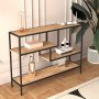 Hernes avlastningsbord 100 x 28 cm - Ek/svart