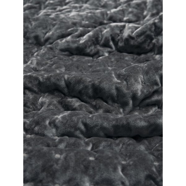 Cia sprei tweepersoons 260 x 260 cm - Grijs fluweel Cia sprei tweepersoons 260 x 260 cm - Grijs fluweel