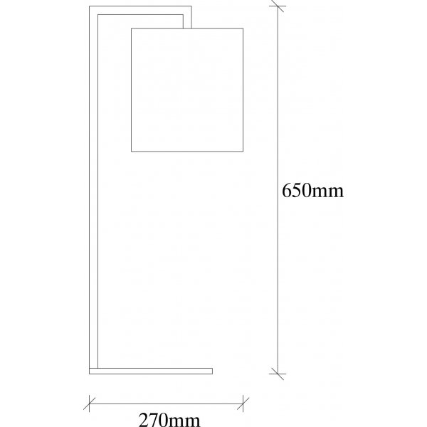Lampe  poser Profile - Blanc/noir