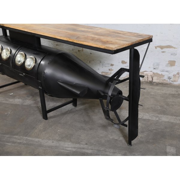 Vintage Ubåt barbord - Svart/mango Vintage Ubåt barbord - Svart/mango