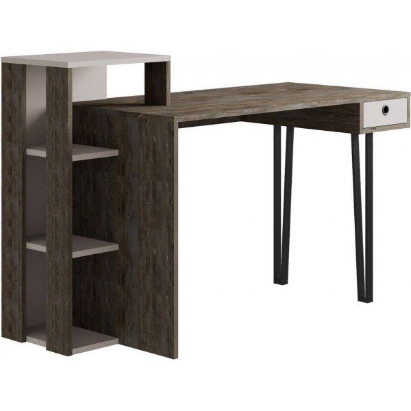 Loyd skrivbord 141x92 cm - Brun/ljus mocka Loyd skrivbord 141x92 cm - Brun/ljus mocka