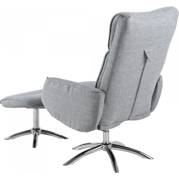 Fauteuil inclinable Westfield avec repose-pieds - Gris Fauteuil inclinable Westfield avec repose-pieds - Gris