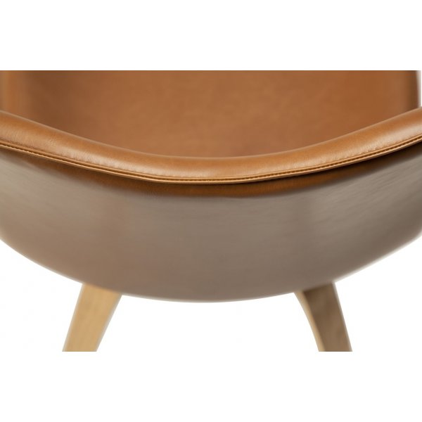 Chaise Glee - PU marron/chêne Chaise Glee - PU marron/chêne