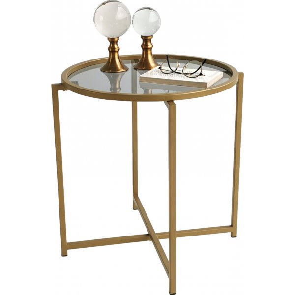 Table basse Sephyr Ø50 cm - Doré/fumé Table basse Sephyr Ø50 cm - Doré/fumé