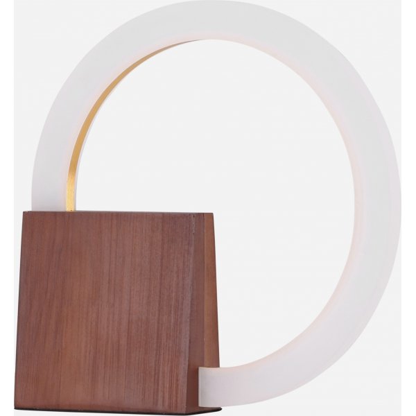 Lampe de table Brive - Noyer/blanc