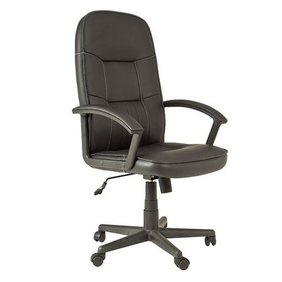 Detroit skrivbordsstol - svart PU/beige sm